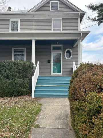 a front view of a house