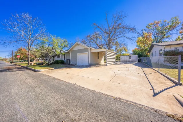 a view of a house with a patio