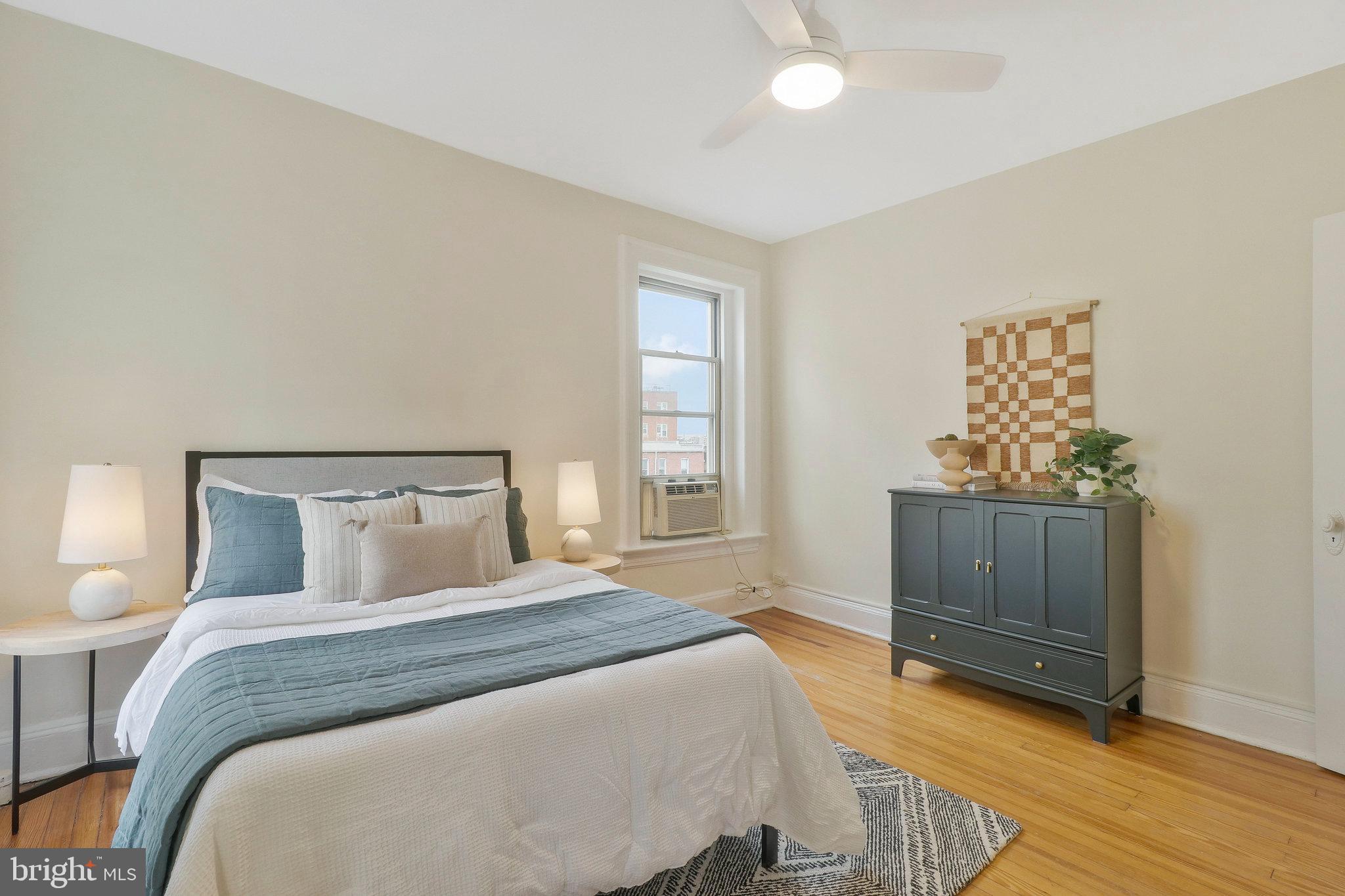 2022 Columbia Road Northwest, Unit 604 Washington, DC 20009 - Photo 15 of 19 Spacious bedroom with large windows