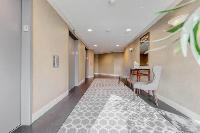 a view of an entrance door of the building