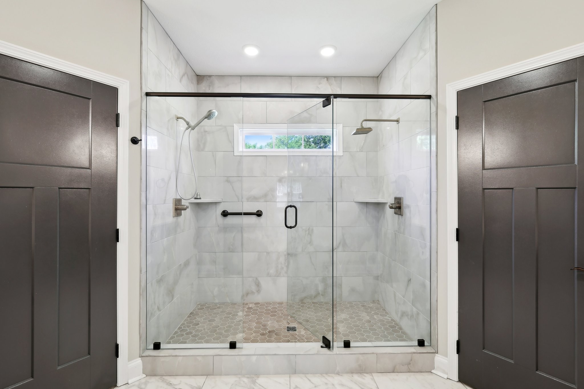 1373 Southside Road Southside, TN 37171 - Photo 24 of 56 a bathroom with a glass shower door