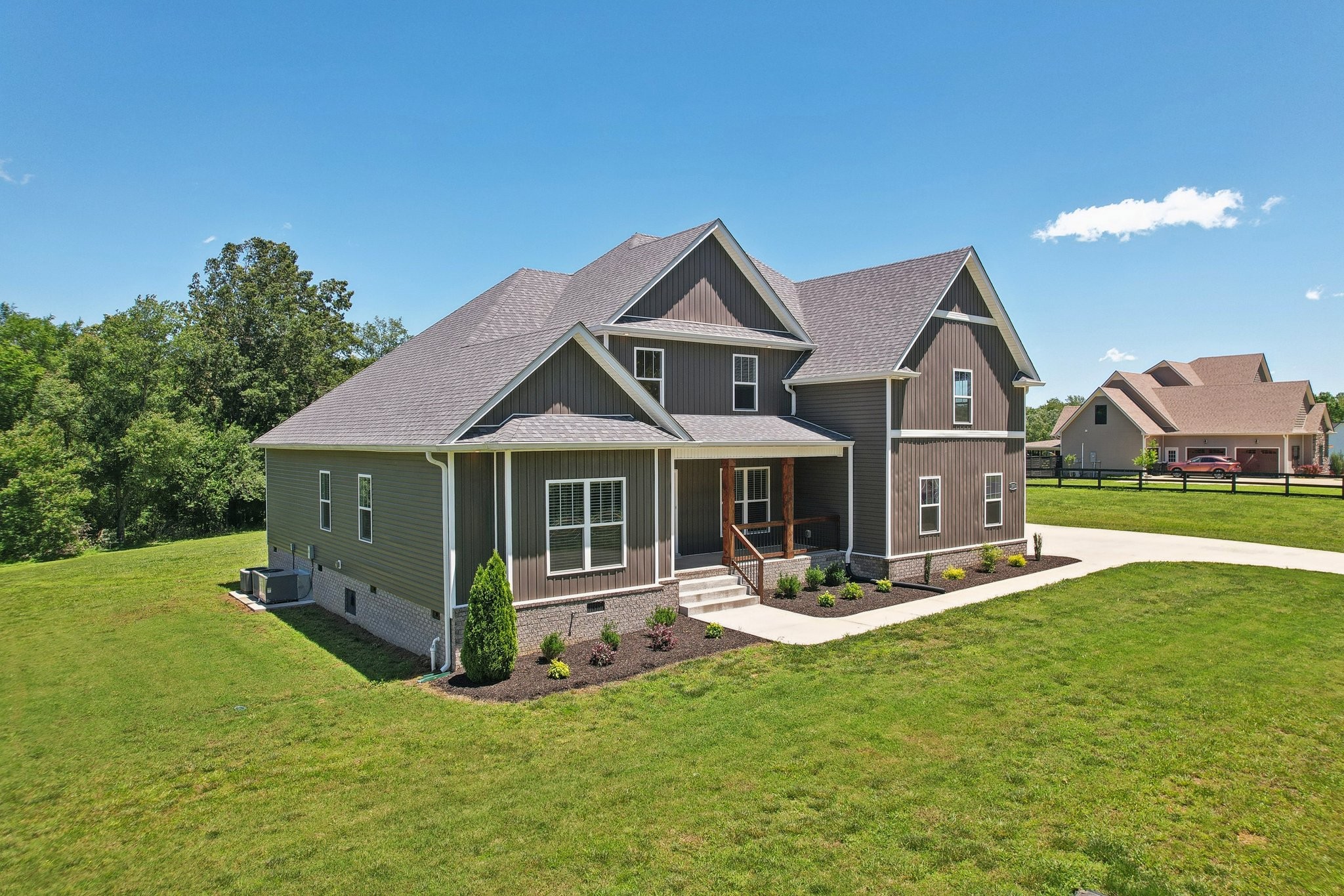 1373 Southside Road Southside, TN 37171 - Photo 51 of 56 a front view of house with yard barbeque and outdoor seating