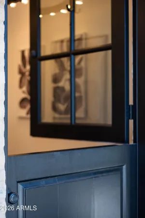 a view of front door