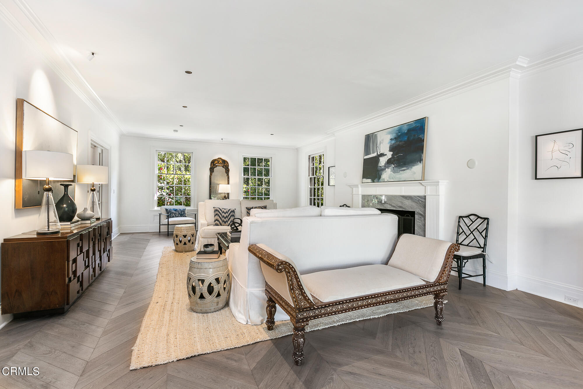 445 Prospect Square Pasadena, CA 91103 - Photo 12 of 55 a living room with furniture and a fireplace