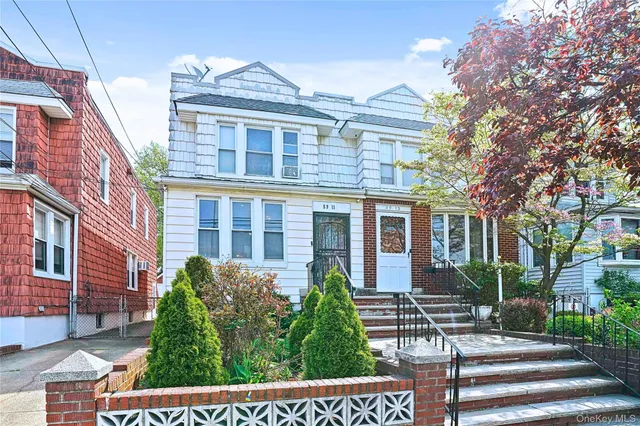 a front view of a house