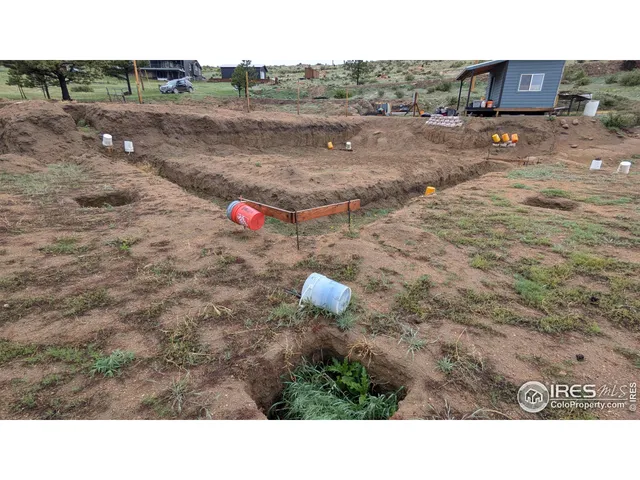 a view of a dry yard