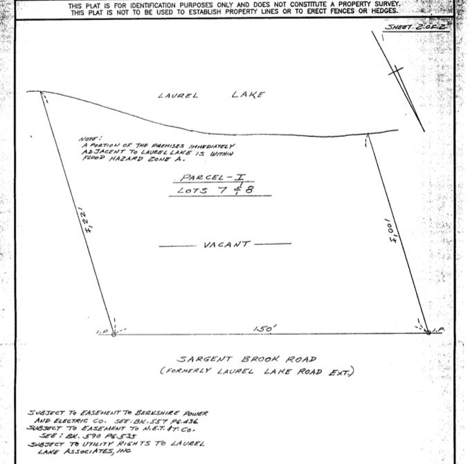 Sargent Brook Road Lenox, MA 01240 - Photo 1 of 2 LAKE LOT PLOT PLAN