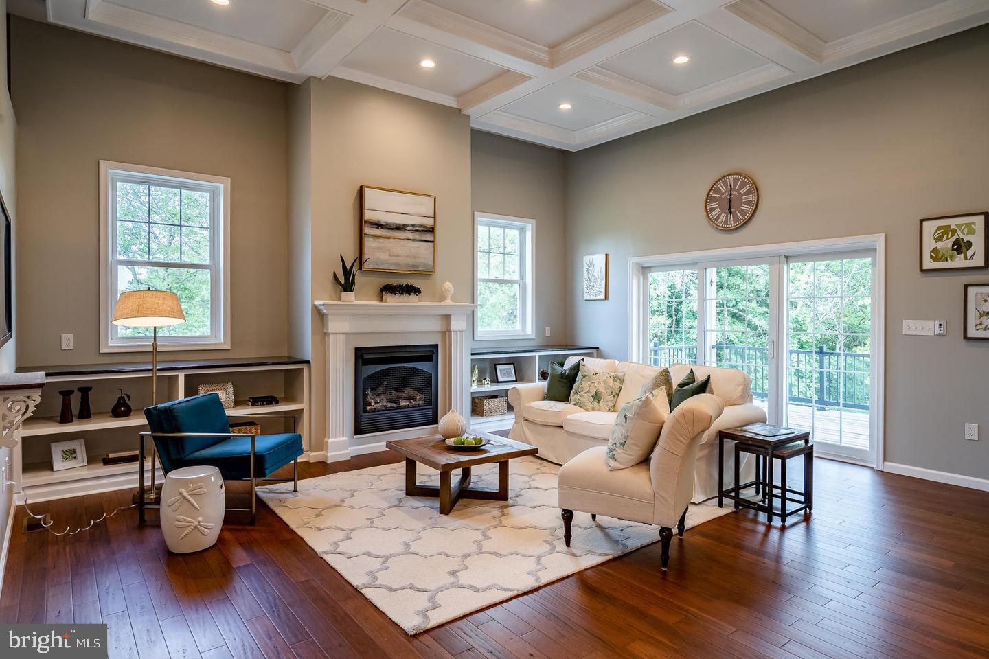 198 Cross Road Gilbertsville, PA 19525 - Photo 4 of 29 Bright and airy living space with coffered ceiling