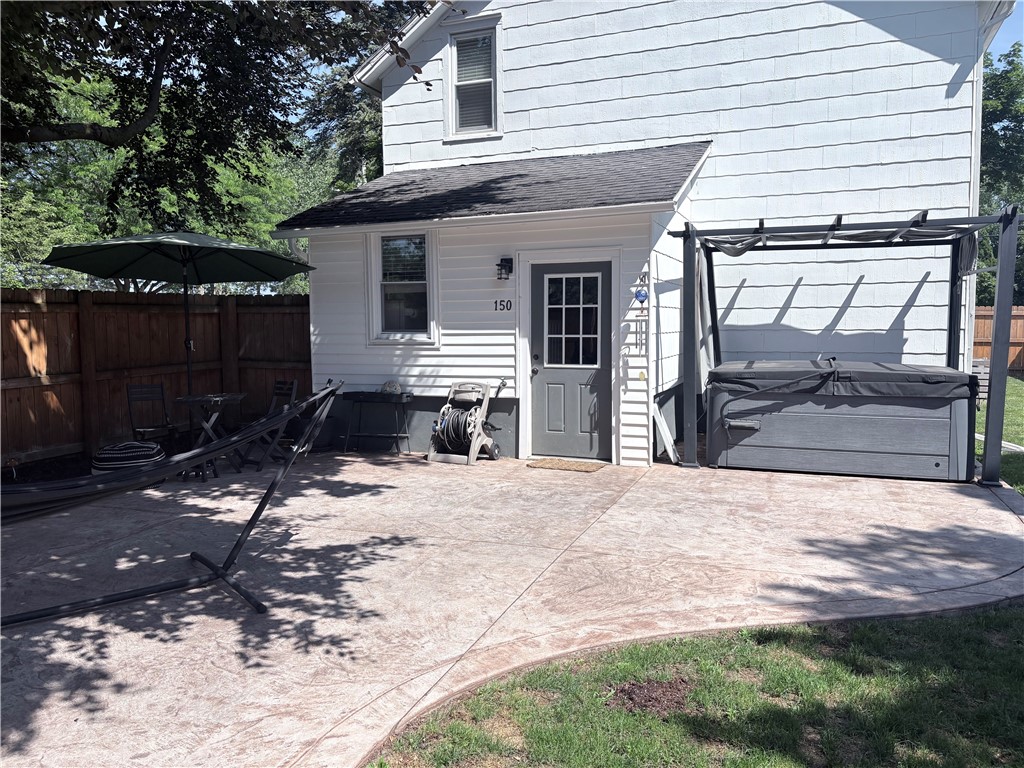 150 Stuart Avenue Arcadia, NY 14513 - Photo 23 of 25 Back Yard w/Hot Tub