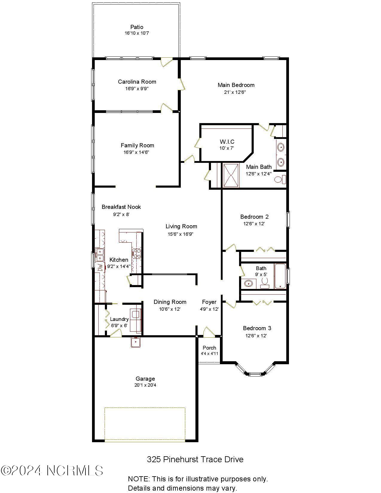 325 Pinehurst Trace Drive Pinehurst, NC 28374 - Photo 33 of 33 325 Pinehurst Trace w out sq ft-page-001
