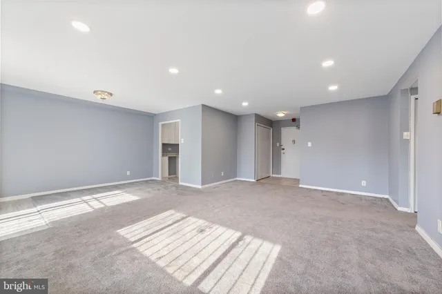 a view of an empty room