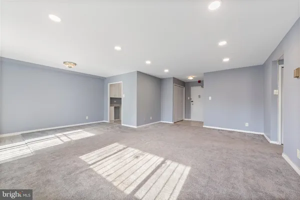 a view of an empty room