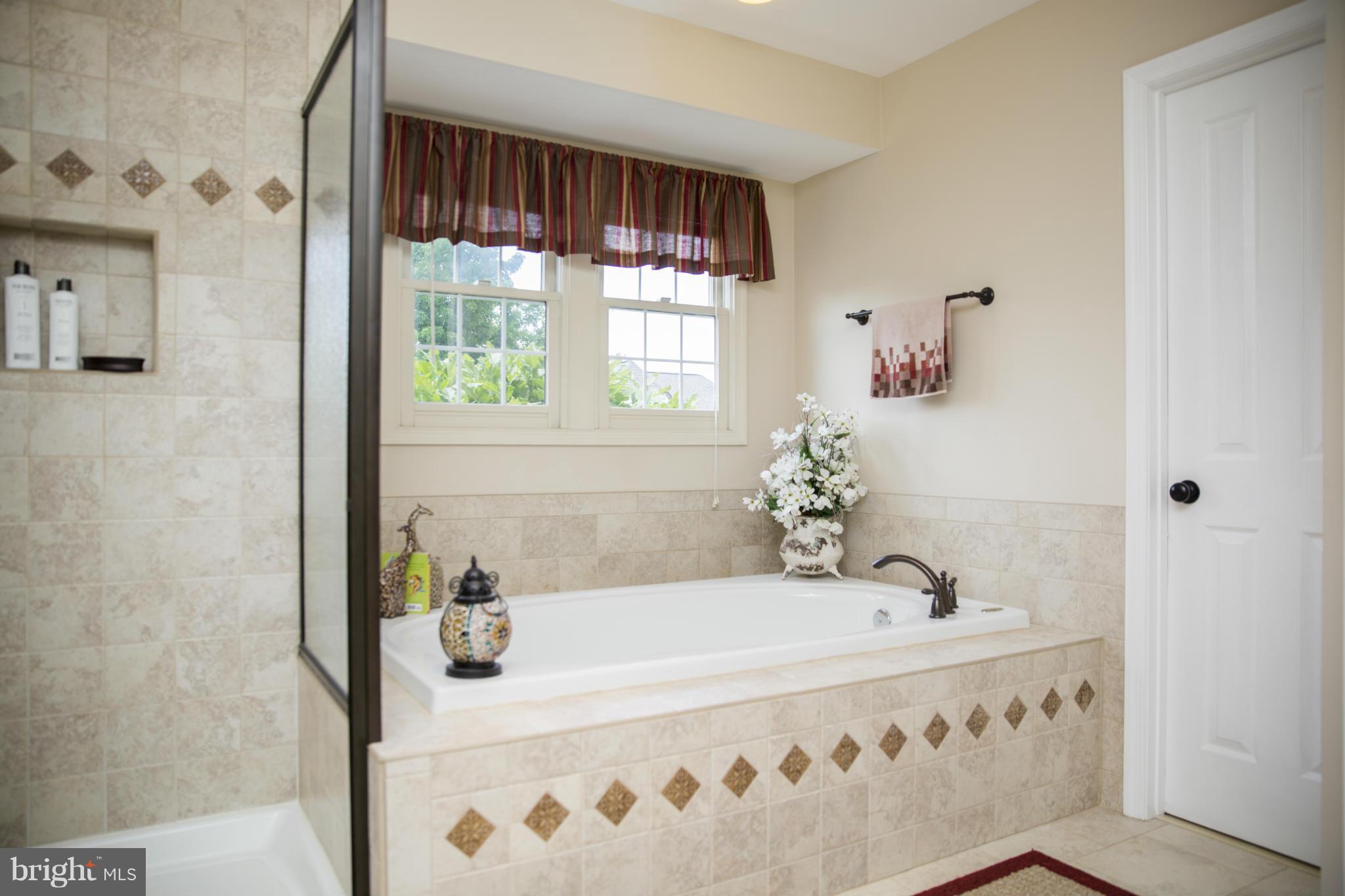2393 Bear Den Road Frederick, MD 21701 - Photo 14 of 30 a bathroom with a bathtub and a shower