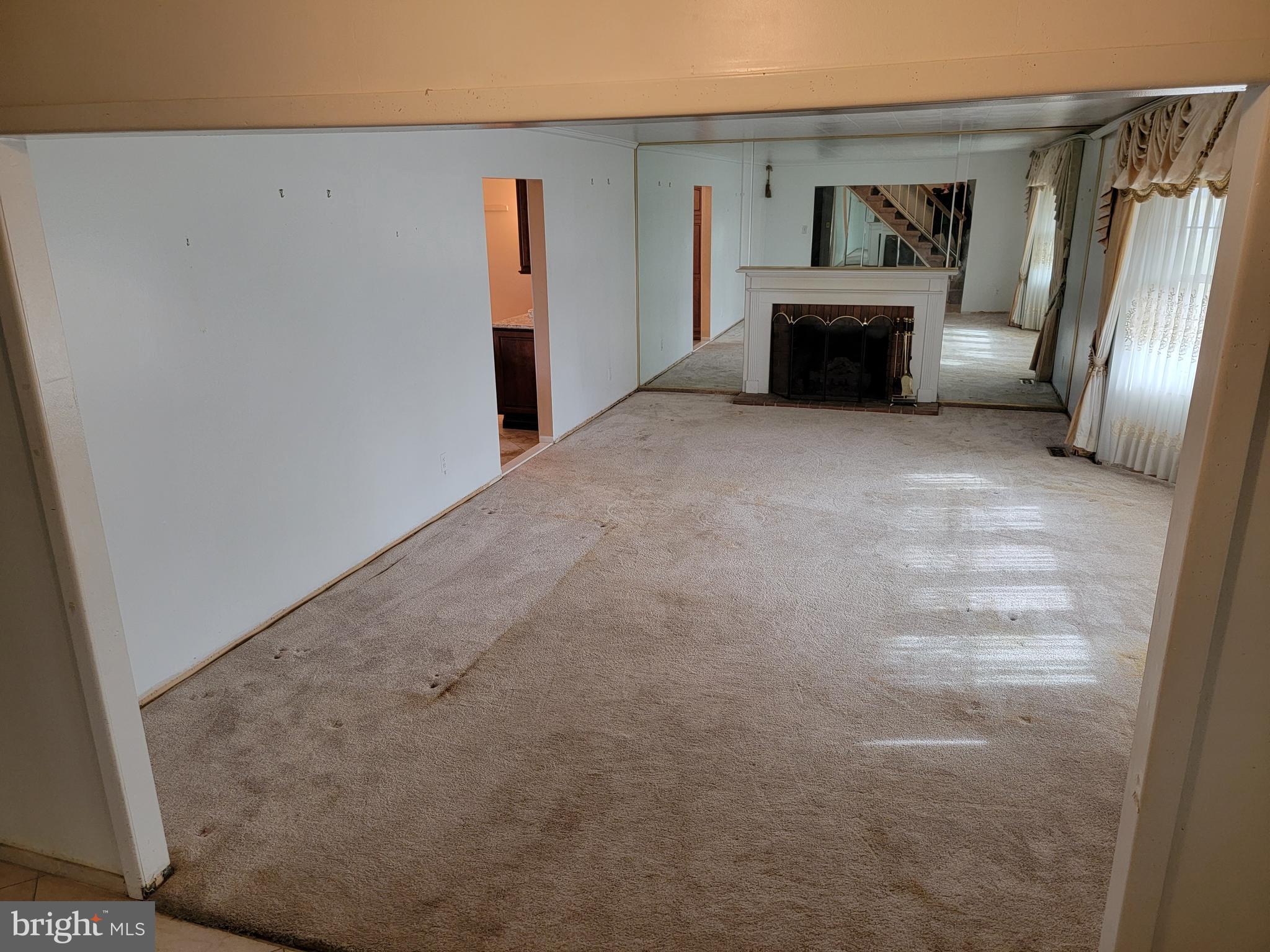 165 Country Club Road Willingboro, NJ 08046 - Photo 21 of 26 Living Room View from Stairs