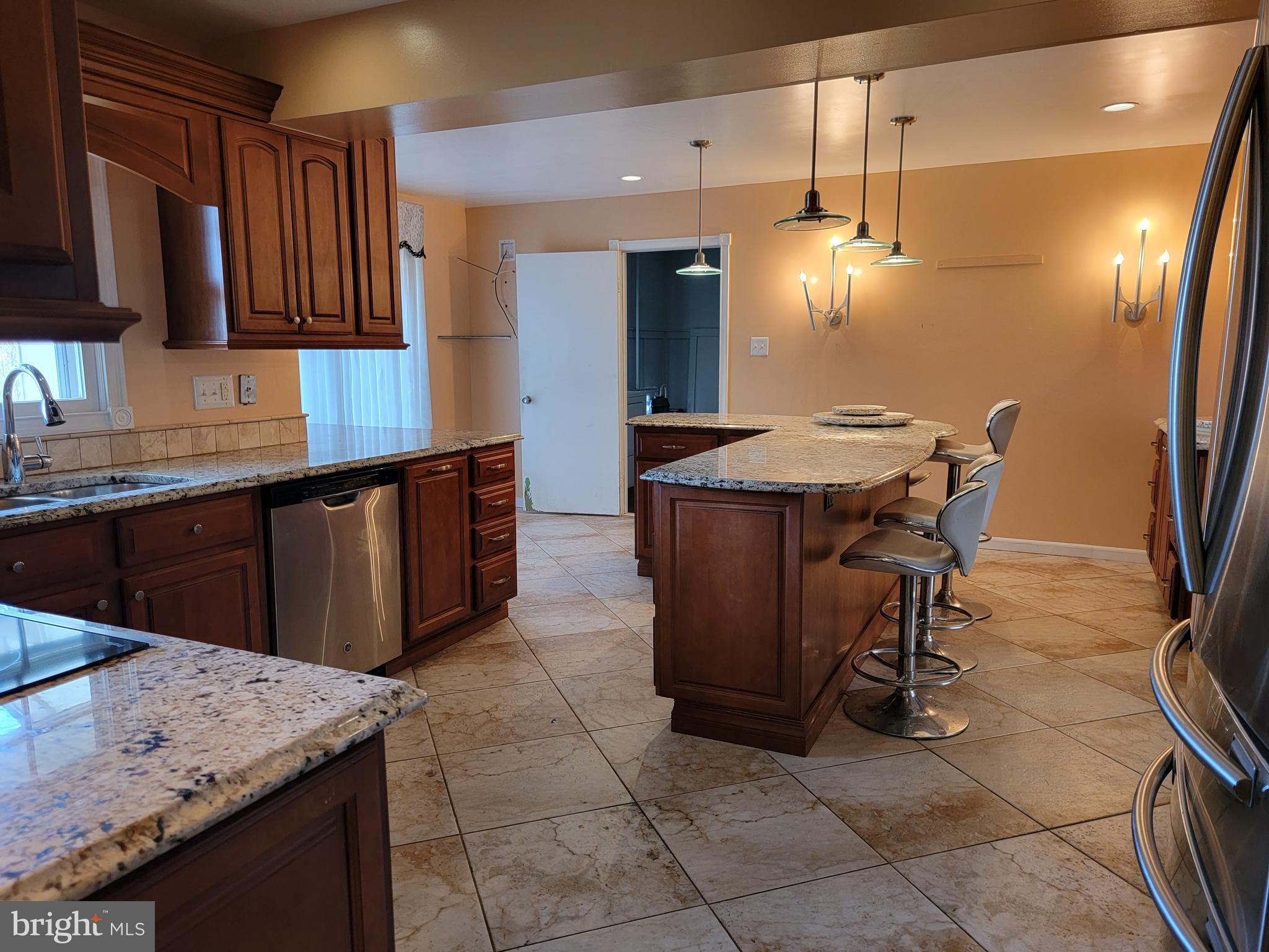 165 Country Club Road Willingboro, NJ 08046 - Photo 8 of 26 Renovated Kitchen view from Ding Room