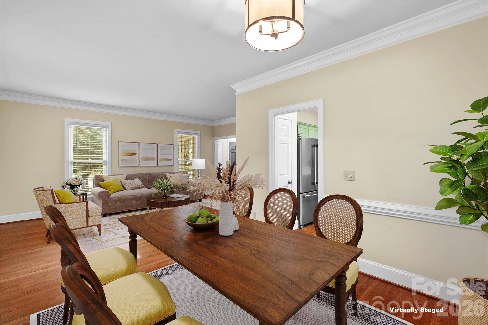 131 Morrison Hill Road Davidson, NC 28036 - Photo 18 of 47 a view of a dining room with furniture window and wooden floor