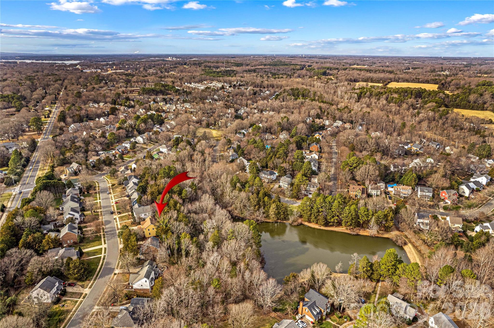 131 Morrison Hill Road Davidson, NC 28036 - Photo 42 of 47 an aerial view of residential houses with outdoor space
