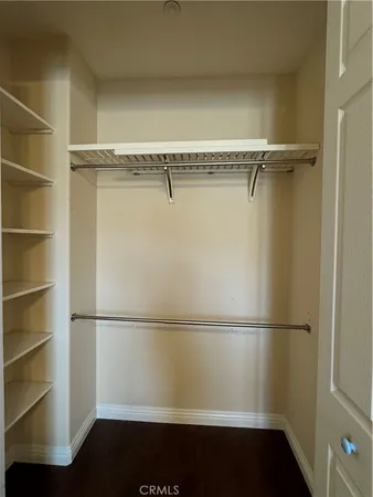 a view of a walk in closet