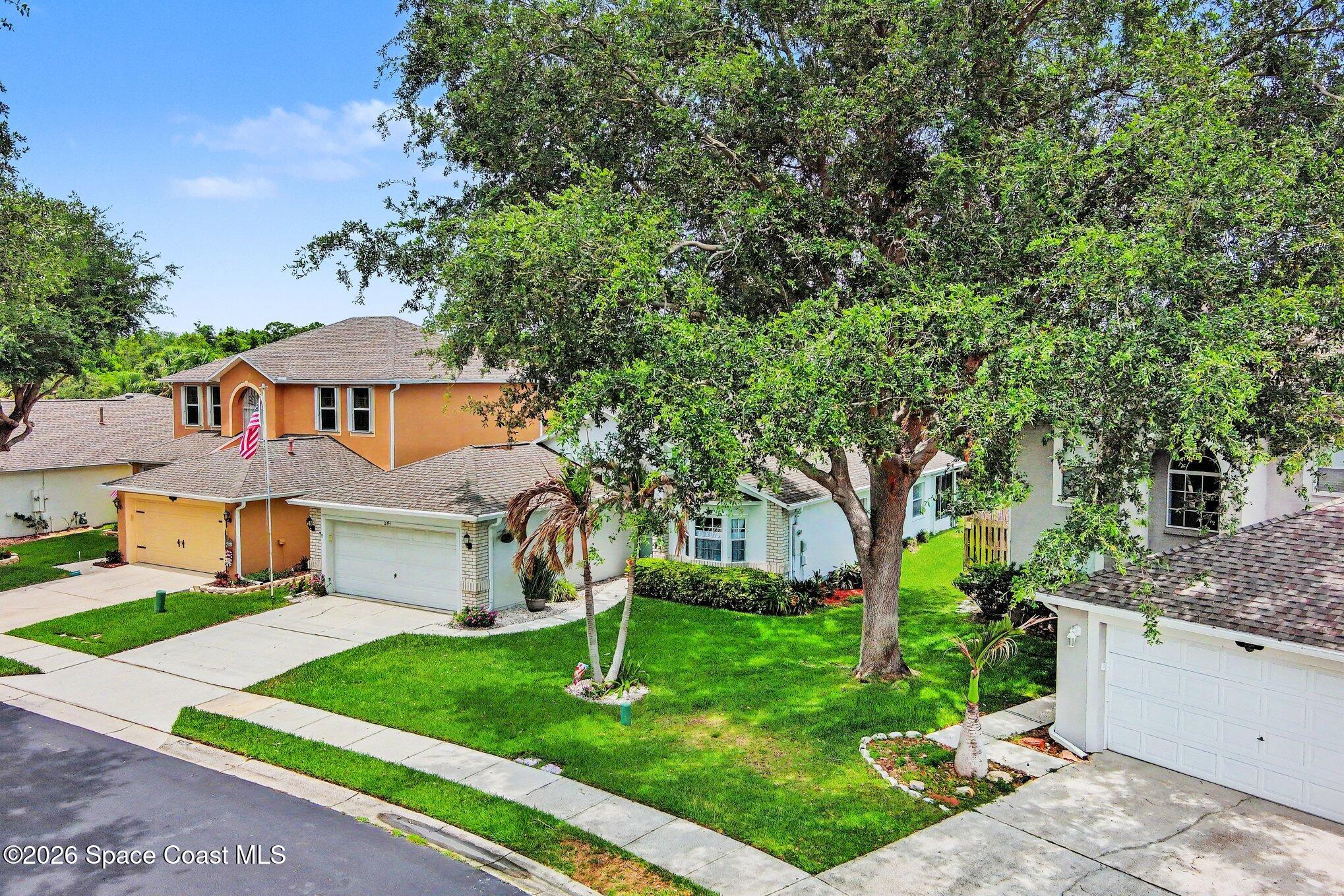 2194 Spring Creek Circle Palm Bay, FL 32905 - Photo 26 of 40 Aerial Side View