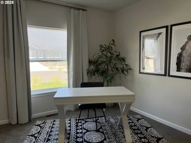 a table and a table in a room