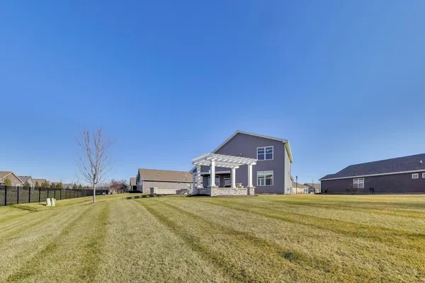 a view of an outdoor space and a yard