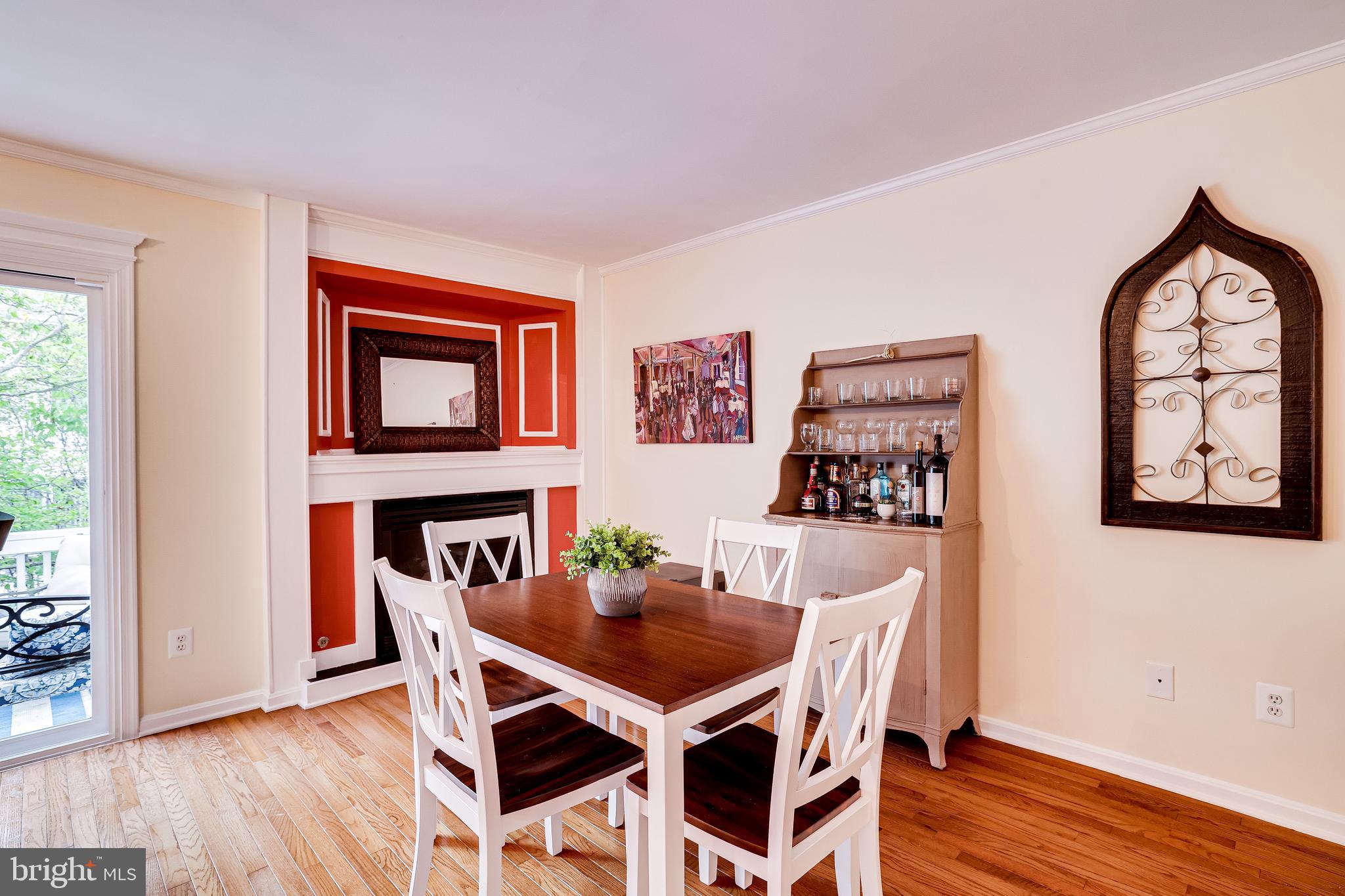 1709 Blue Flint Court Reston, VA 20190 - Photo 21 of 77 Gas Fireplace and access to deck
