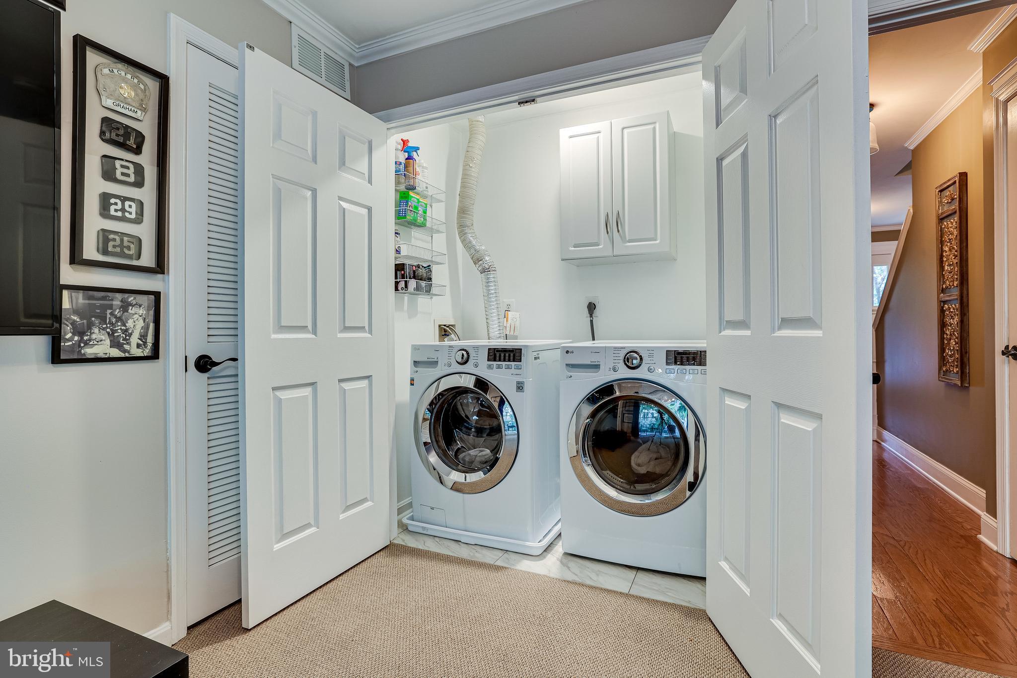 1709 Blue Flint Court Reston, VA 20190 - Photo 67 of 77 Lower level laundry room space updated W/D