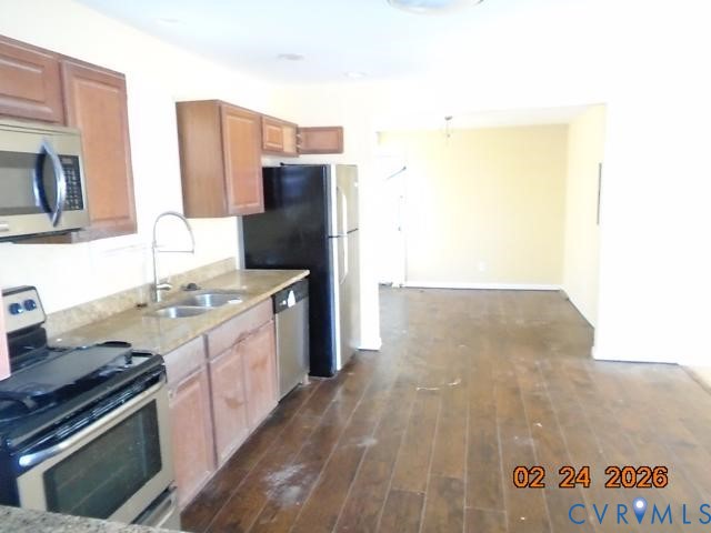 3034 Bradley Farm Road Tappahannock, VA 22560 - Photo 12 of 14 Kitchen featuring stainless steel appliances, dark