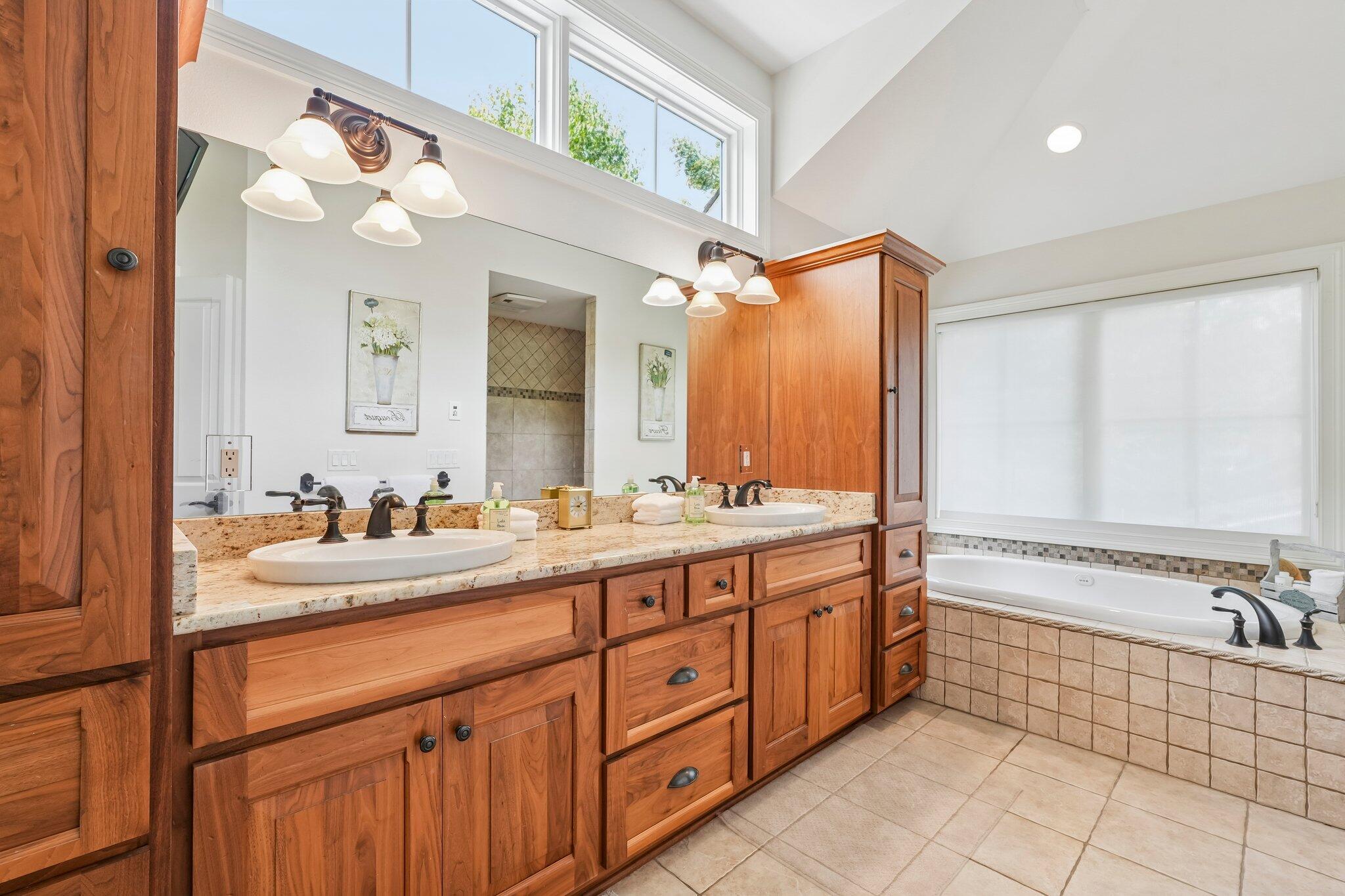 W343N6293 South Bayview Road Oconomowoc, WI 53066 - Photo 61 of 104 Spa like bath with walk in shower
