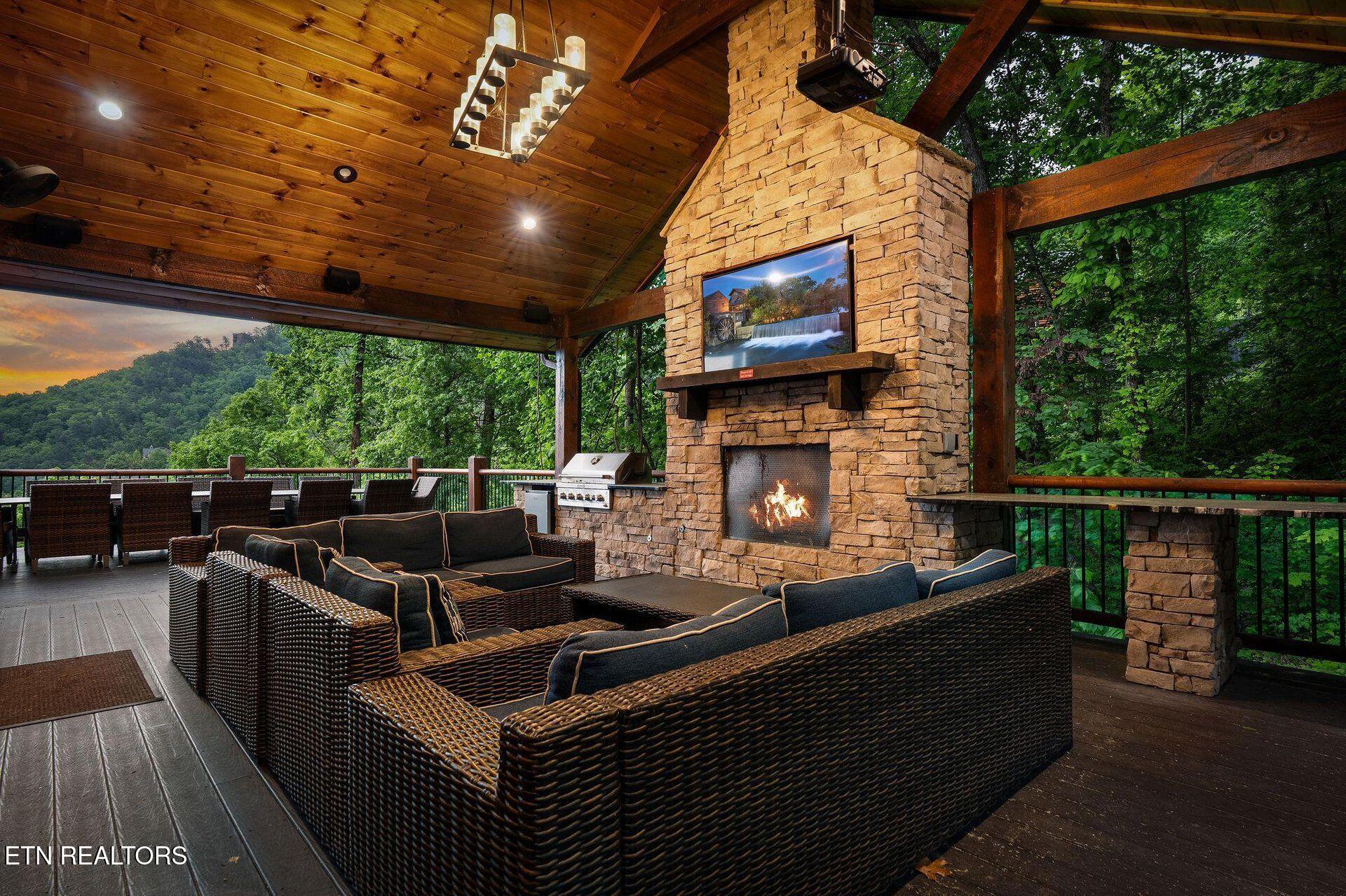 2778 Overholt Trail Sevierville, TN 37862 - Photo 33 of 54 Outdoor fireplace