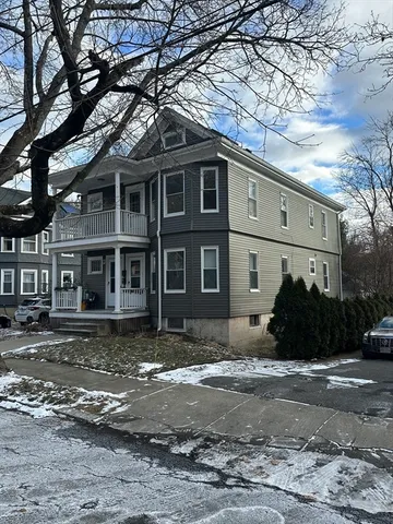 a front view of a house