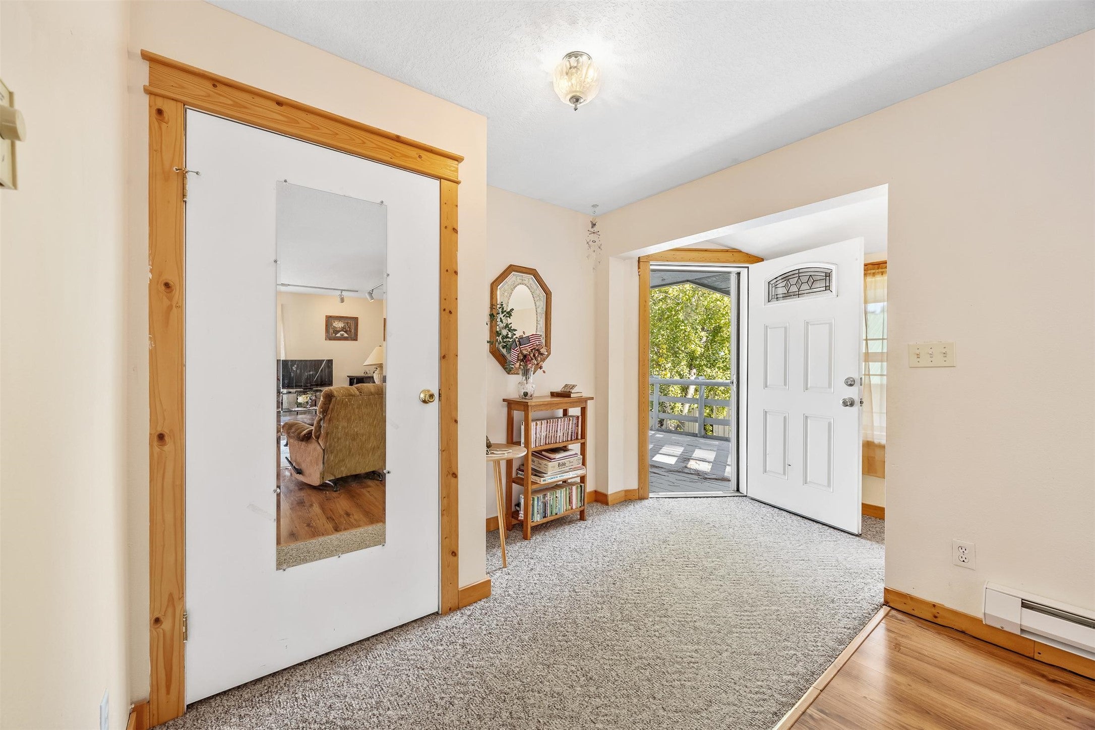 212 St Marys Road Stevensville, MT 59870 - Photo 20 of 39 Foyer entrance featuring light wood-style floors and light carpet