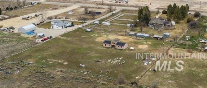 11545 Kuna Road Kuna, ID 83634 - Photo 47 of 50 Aerial view of back acreage w/ firepit