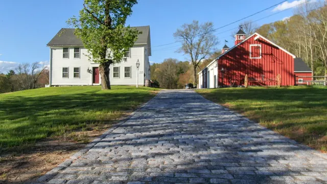 a view of a house with backyard and trees
