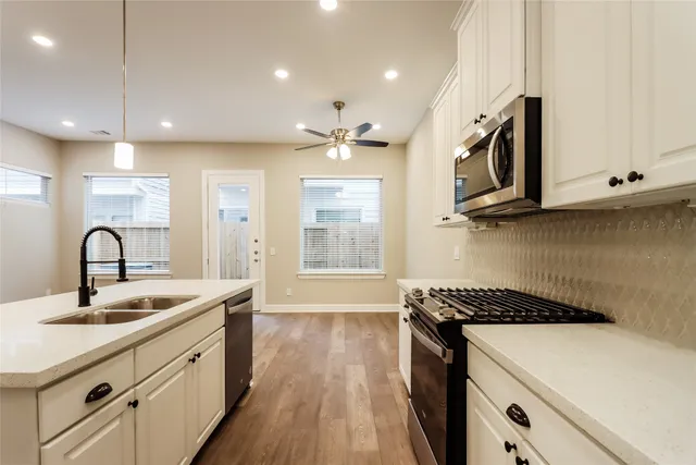 a front view of a house with a garage