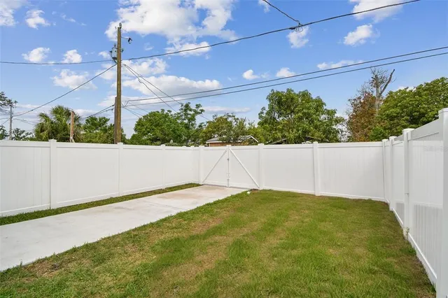 a view of an outdoor space and a yard