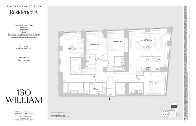 $6,645,990 | 130 William Street, Unit 50A | Financial District