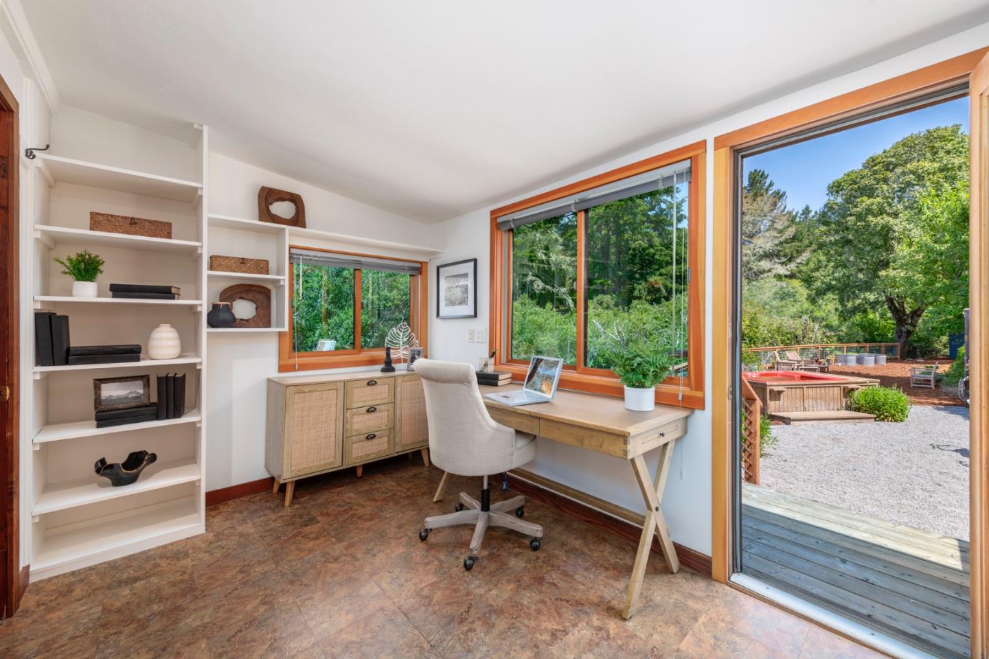 18050 Highway 1 Marshall, CA 94940 - Photo 20 of 65 a view of a workspace with furniture and a window