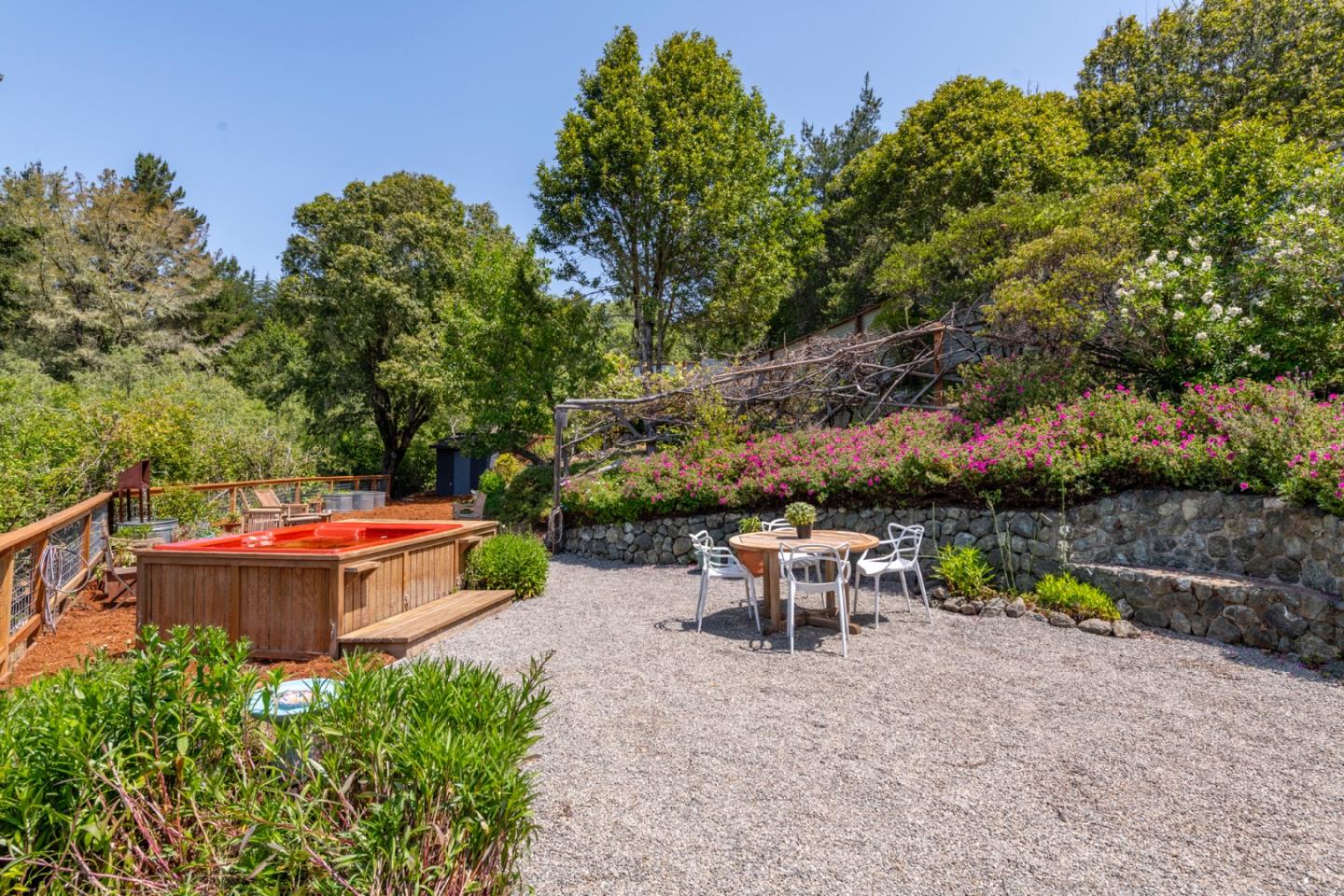 18050 Highway 1 Marshall, CA 94940 - Photo 32 of 65 an outdoor sitting area with furniture and garden