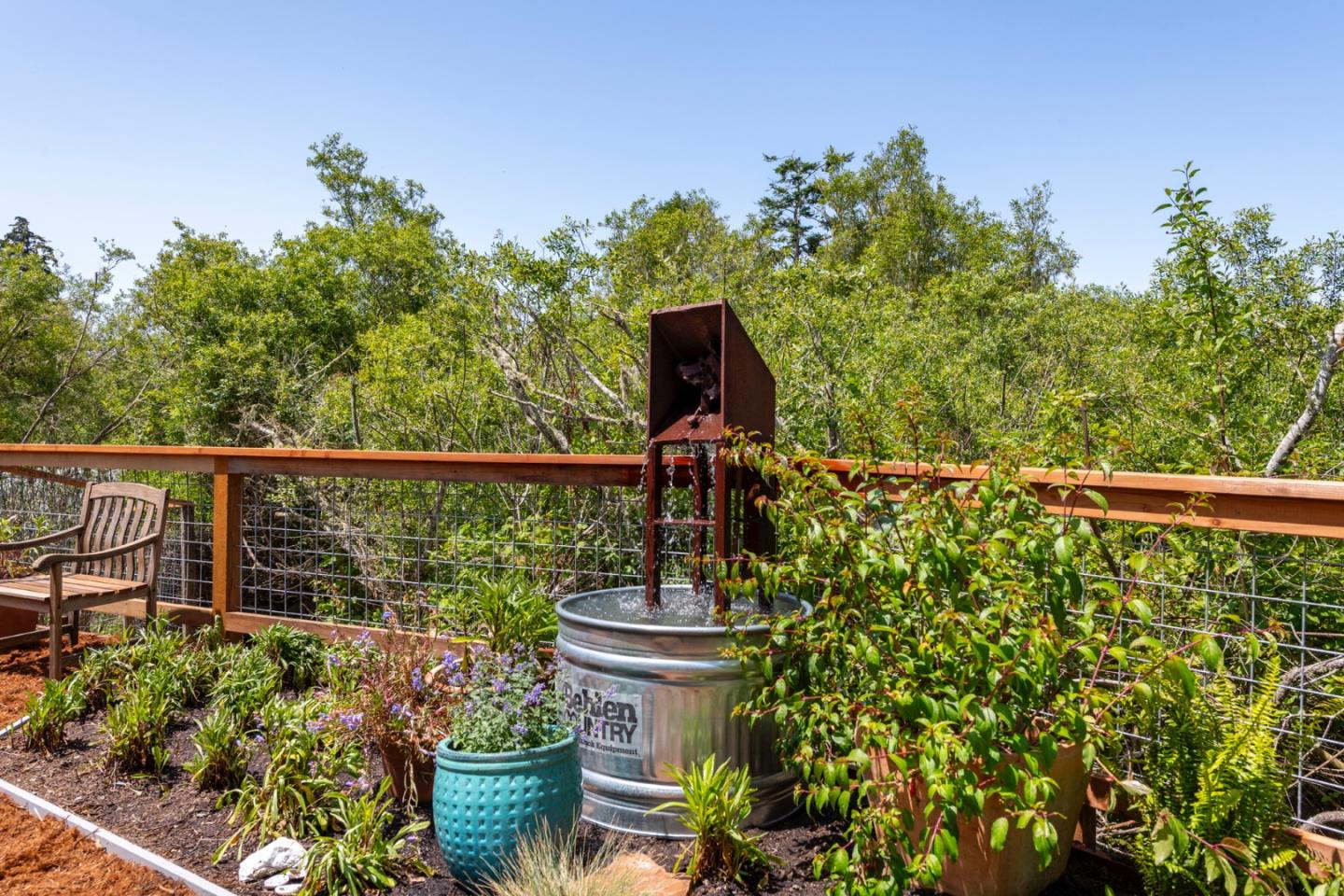 18050 Highway 1 Marshall, CA 94940 - Photo 54 of 65 a view of a balcony with chair and potted plants