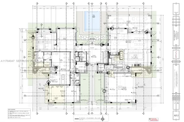 a view of a large building with a city view