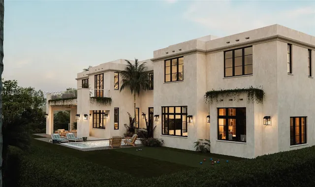 a large building with a tree in front of it