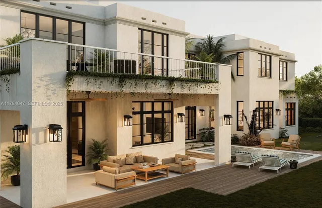 a black and white photo of a room