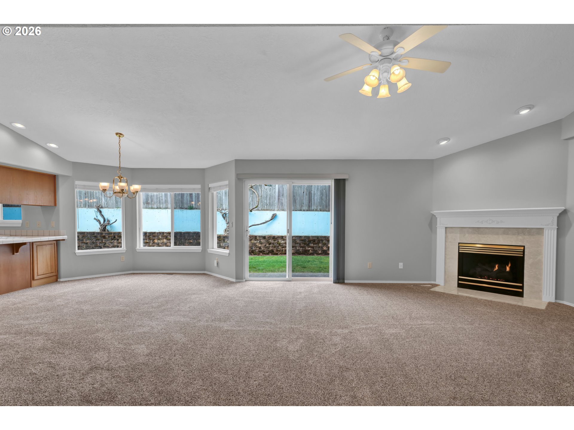 4159 Kurth Street South Salem, OR 97302 - Photo 5 of 37 a view of an empty room with a fireplace