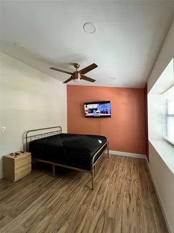 a room with a wooden floor