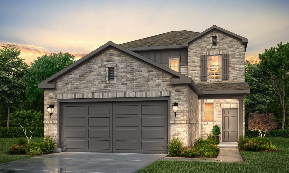 641 Pomegranate Lane La Marque, TX 77568 - Photo 1 of 22 a front view of a house with a yard and garage