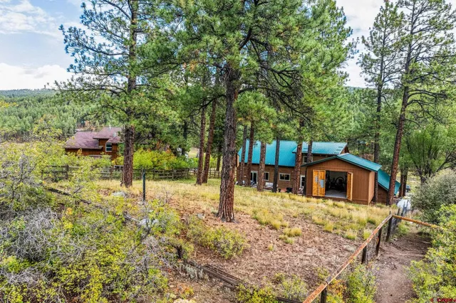 a house view with a backyard space