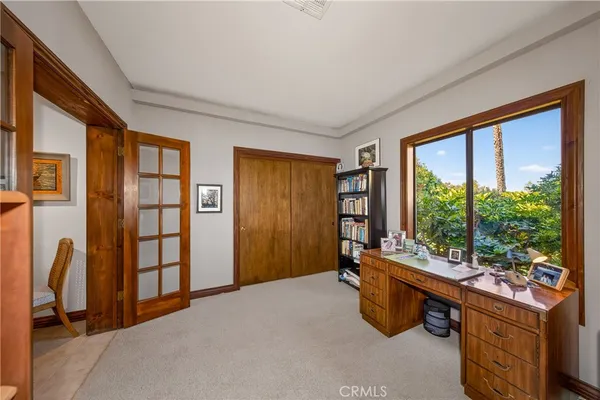 a room with furniture and window