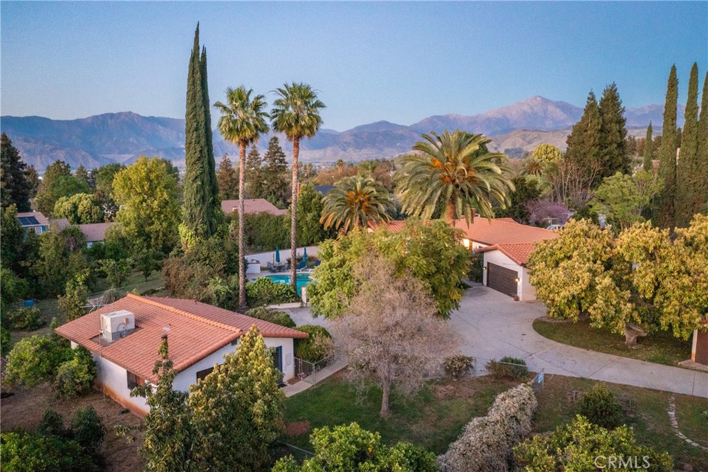 707 Wabash Avenue Redlands, CA 92374 - Photo 46 of 50 an aerial view of a house with a garden