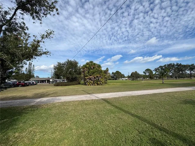 a view of a lake with houses